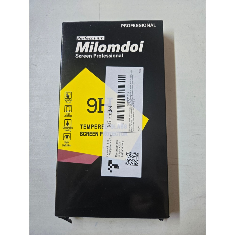 Milomdoi Professional 9H Tempered Glass Screen Protector for iPhone 8